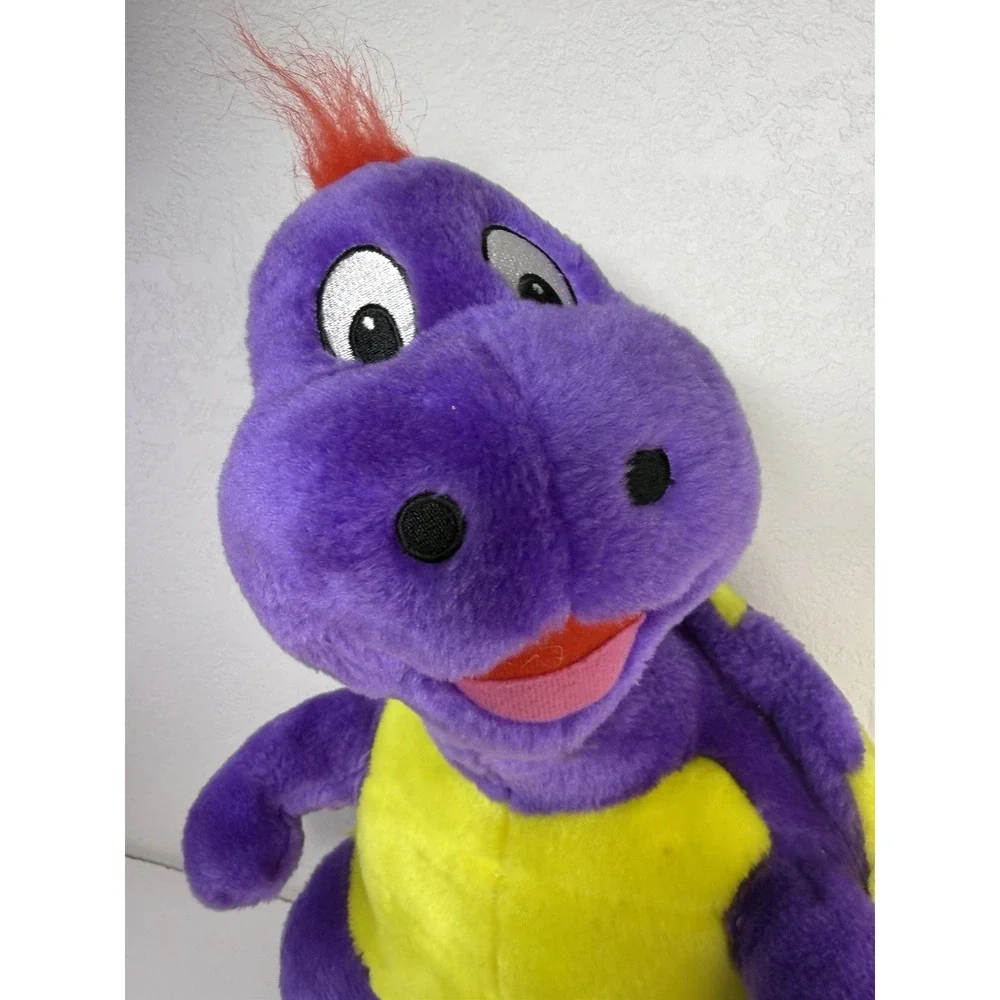 BJ Toy Company Vintage Purple Turtle Plush Toy